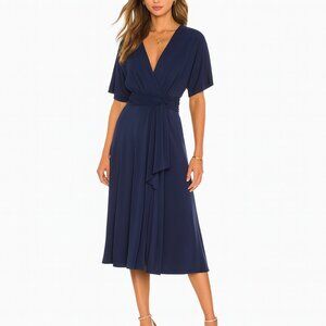 Dessy Group Convertible Wrap Tie Surplice Jersey Infinity Dress Size Small